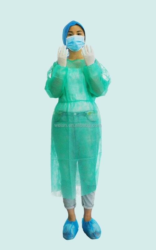 中国工厂销售便宜的一次性ppe医用长袍/隔离衣 (围裙) 不是无菌的